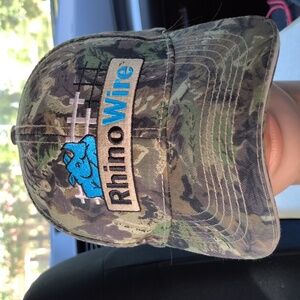 RealTree Rhino Wire Embroidered Camo Strap-on Hat Cap